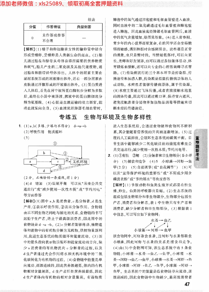 2025《万唯中考&bull;陕西黑白卷》重难题新考法答案_初中资料合集_万唯2025万唯中考《黑白卷-地生》多地版本（已更12省）_2025《万唯中考&bull;黑白卷》地生（陕西）