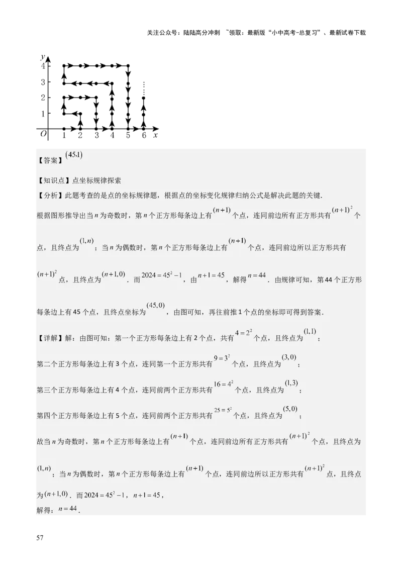 考前突破01规律探究（3大必考题型）60题（解析版）_02中考总复习（2026版更新中）_02-数学-中考总复习_2025中考复习资料_2025年中考数学一轮知识梳理_考前突破01规律探究（3大必考题型）