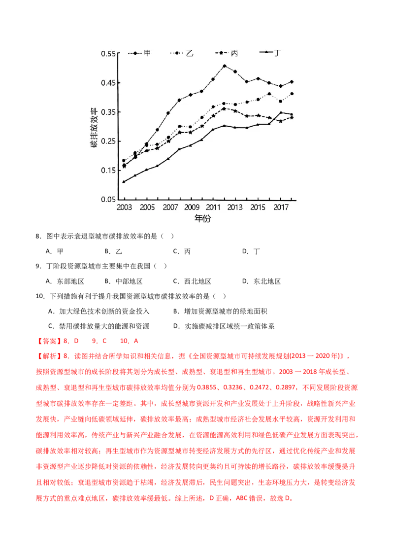 单元提升卷13人类与地理环境的协调发展-2024年高考地理一轮复习考点通关卷（新高考通用）（解析版）_9.2025地理总复习_2024年新高考资料_1.2024一轮复习