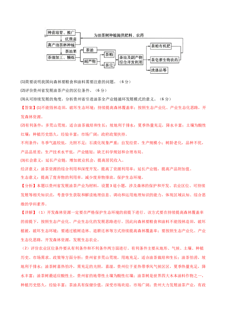 单元提升卷13人类与地理环境的协调发展-2024年高考地理一轮复习考点通关卷（新高考通用）（解析版）_9.2025地理总复习_2024年新高考资料_1.2024一轮复习
