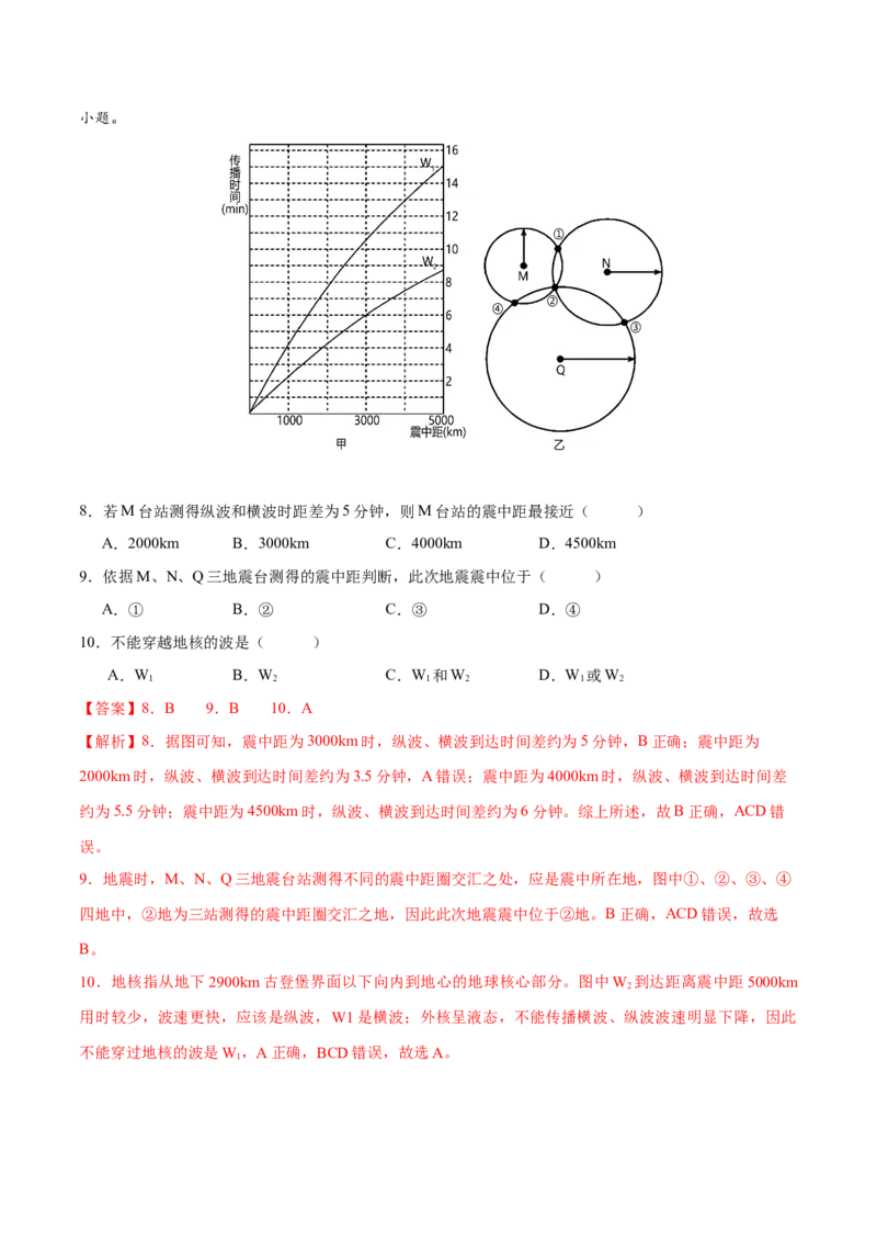 专题二宇宙中的地球（讲义）（解析版）_9.2025地理总复习_2024年新高考资料_3.2024专项复习_备战2024年高考地理总复习专题考点+微专题集成讲练辑