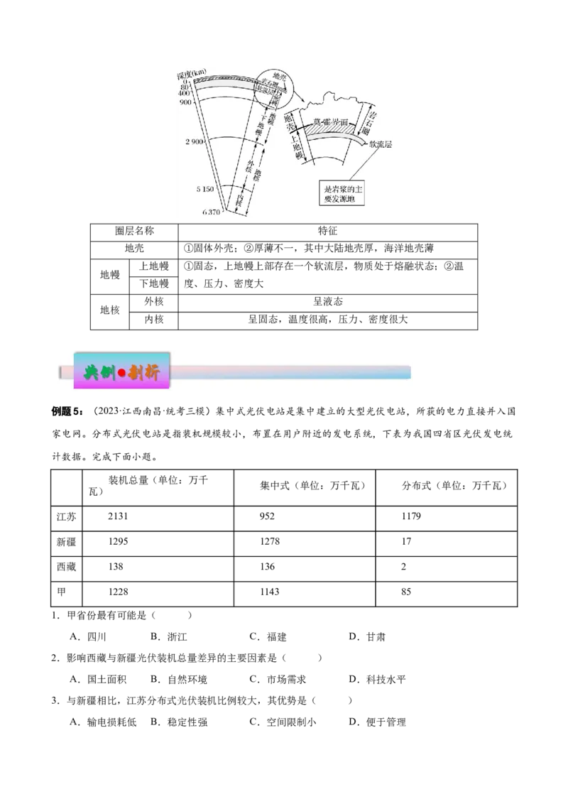 专题二宇宙中的地球（讲义）（解析版）_9.2025地理总复习_2024年新高考资料_3.2024专项复习_备战2024年高考地理总复习专题考点+微专题集成讲练辑