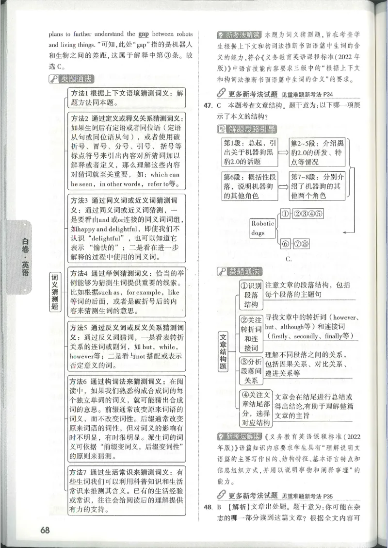 2025《万唯中考&bull;山西黑白卷》英语白卷答案_初中资料合集_2025《万唯中考&bull;黑白卷》多地方版（更30省）_2025《万唯中考&bull;山西黑白卷》7科