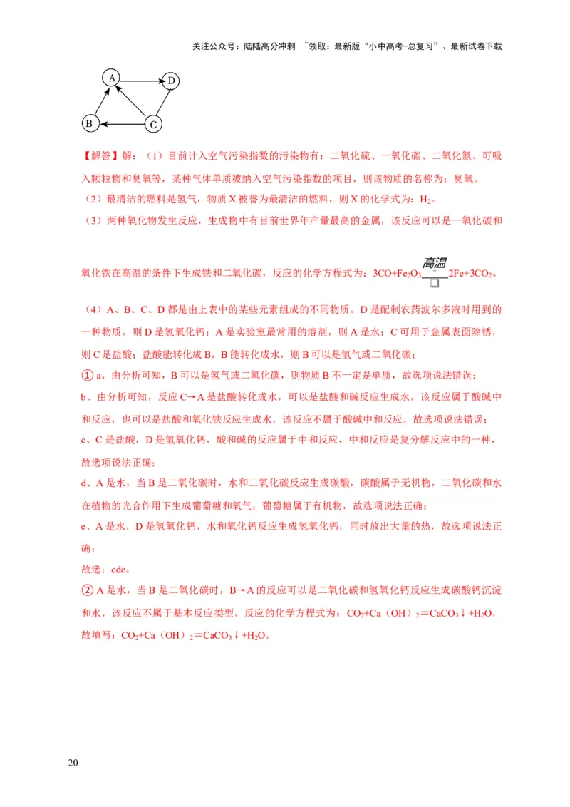 精练06物质的检验、鉴别、除杂、共存（解析版）_02中考总复习（2026版更新中）_05-化学-中考总复习_2024年中考复习资料_二轮复习资料_2024年中考化学二轮题型突破限时精练