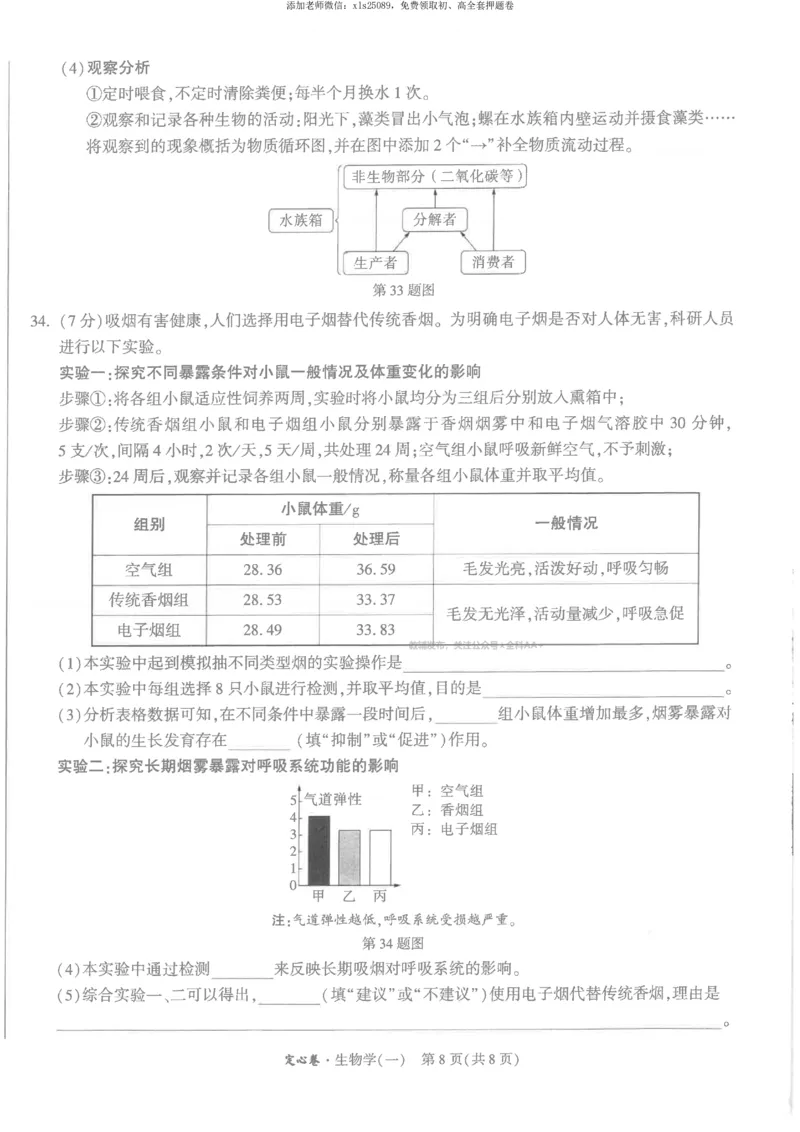 2025《万唯中考&bull;福建定心卷》生物试卷A4_初中资料合集_万唯2025版万唯中考《定心卷》地生-实时更新（已更4省）_2025万唯中考《定心卷》地生（福建）