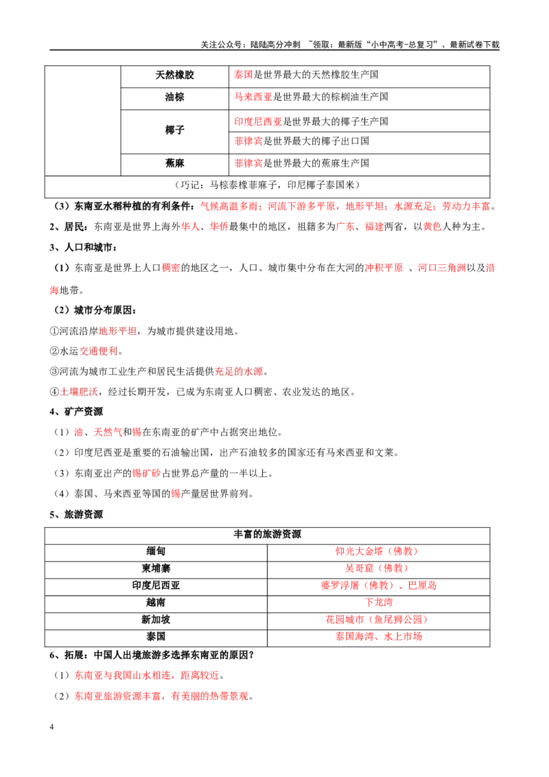 阶段背记04认识地区（晨读晚默）（答案版）_02中考总复习（2026版更新中）_09-地理-中考总复习_2024年中考复习资料_一轮复习_❤2024年中考地理一轮复习讲练测（全国通用）_晨读晚默+填图