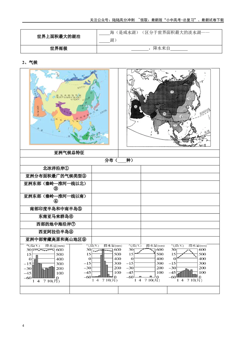 阶段背记03认识大洲（晨读晚默）（原卷版）_02中考总复习（2026版更新中）_09-地理-中考总复习_2024年中考复习资料_一轮复习_❤2024年中考地理一轮复习讲练测（全国通用）_晨读晚默+填图