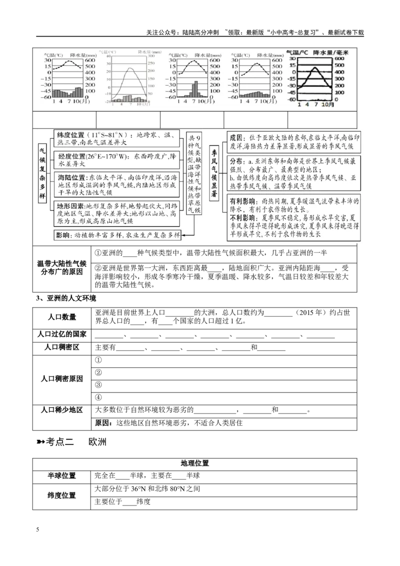 阶段背记03认识大洲（晨读晚默）（原卷版）_02中考总复习（2026版更新中）_09-地理-中考总复习_2024年中考复习资料_一轮复习_❤2024年中考地理一轮复习讲练测（全国通用）_晨读晚默+填图