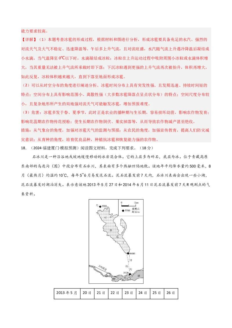 单元突破卷10自然灾害与地理信息技术-2025年高考地理一轮复习考点通关卷（新高考通用）（解析版）_9.2025地理总复习_2025年新高考资料_一轮复习