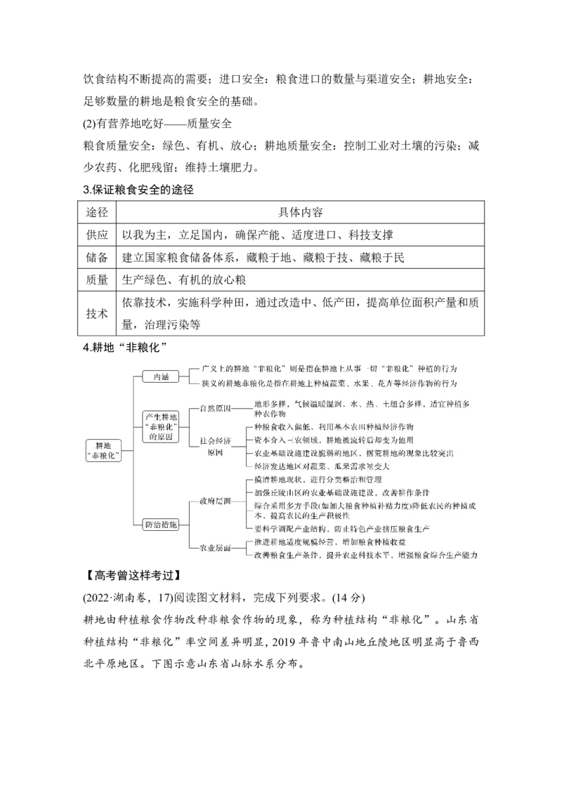 2025年高考地理考前大概念单元主题突破大单元九　农业生产与粮食安全_9.2025地理总复习_2025年新高考资料_二轮复习_2025年高考地理考前增分特训