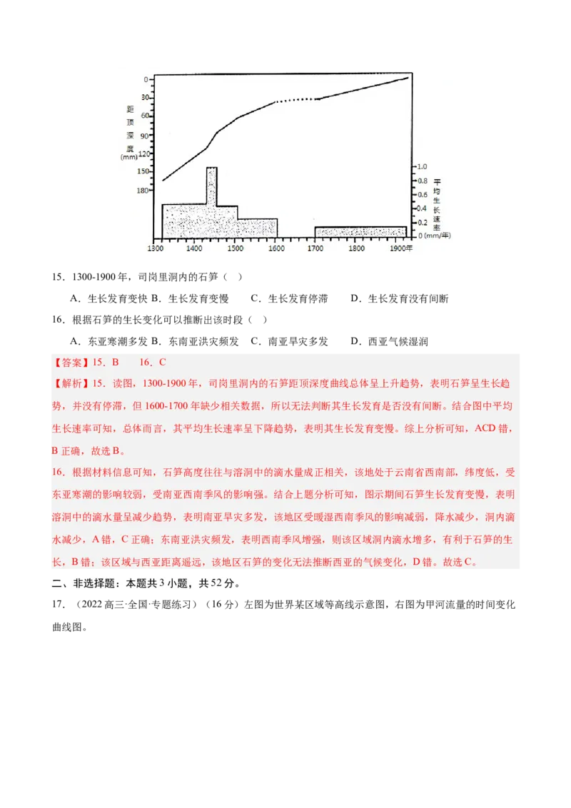 专题05亚洲整体概况（专项训练）-必刷题2025年高考地理一轮复习区域地理专项训练（解析版）_9.2025地理总复习_2025年新高考资料_一轮复习