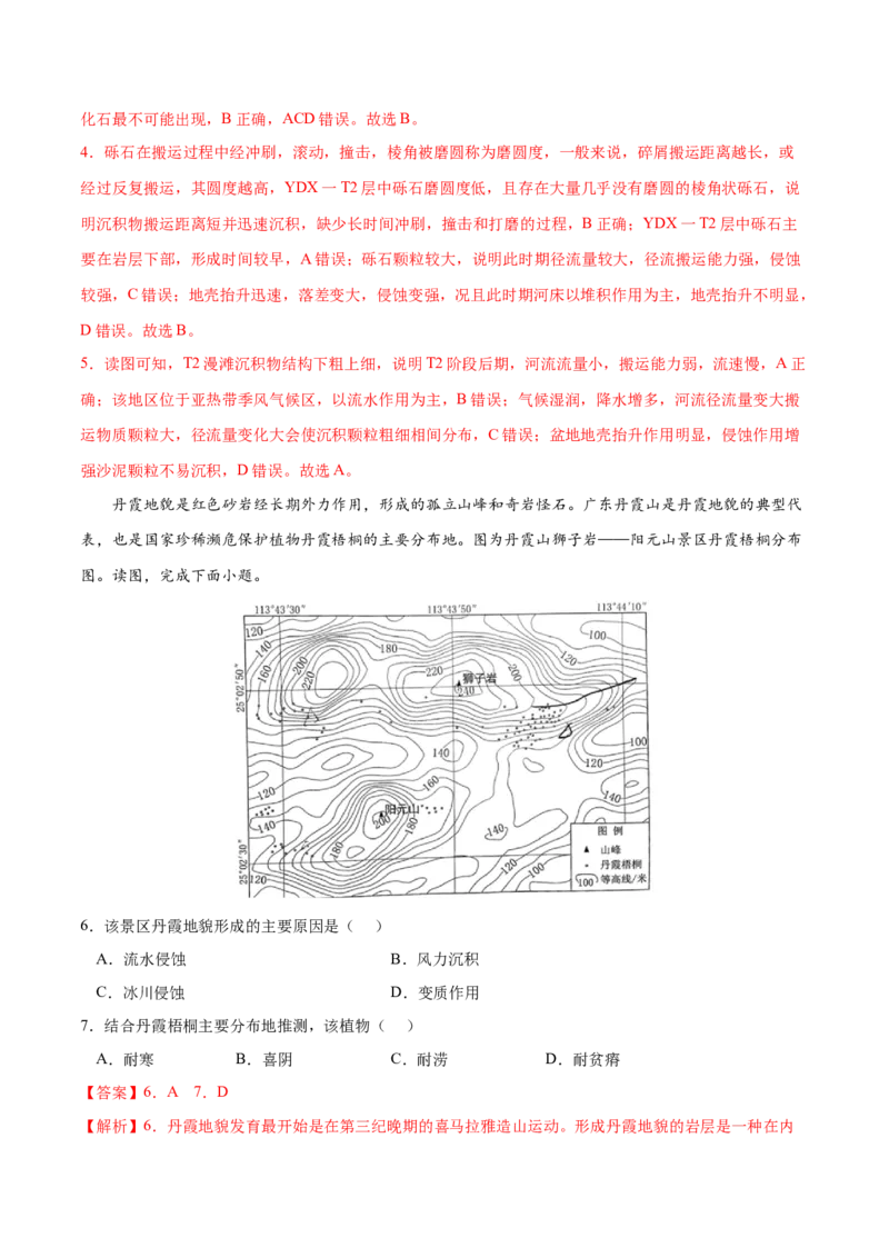 地理微考点：河流地貌的发育过程图-备战2023年高考总复习地理微考点狙击与专项突破_9.2025地理总复习_2023年新高考复习资料_专项复习_备战2023年高考地理总复习微考点狙击与专项测练