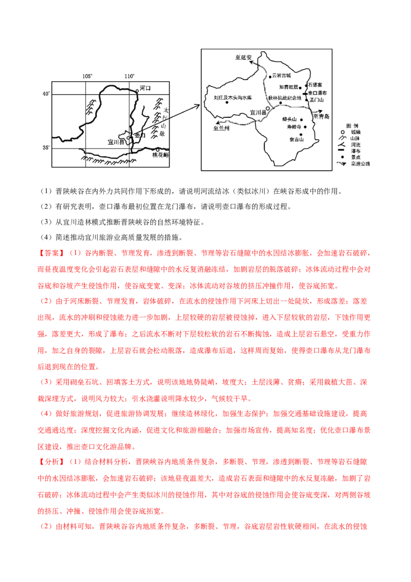 地理微考点：河流地貌的发育过程图-备战2023年高考总复习地理微考点狙击与专项突破_9.2025地理总复习_2023年新高考复习资料_专项复习_备战2023年高考地理总复习微考点狙击与专项测练