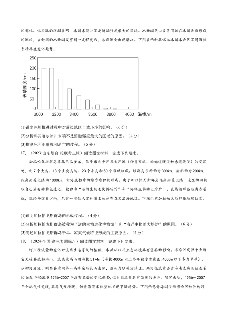 单元提升卷06自然环境整体性与地域分异规律-2024年高考地理一轮复习考点通关卷（新高考通用）（原卷版）_9.2025地理总复习_2024年新高考资料_1.2024一轮复习
