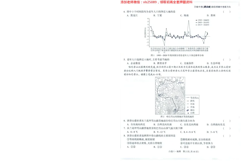 A42025版WW黑白卷地理白卷_初中资料合集_万唯2025万唯中考《黑白卷-地生》多地版本（已更12省）_2025《万唯中考&bull;黑白卷》地生（福建）_2025版《WW中考黑白卷》（FJ专版）生地