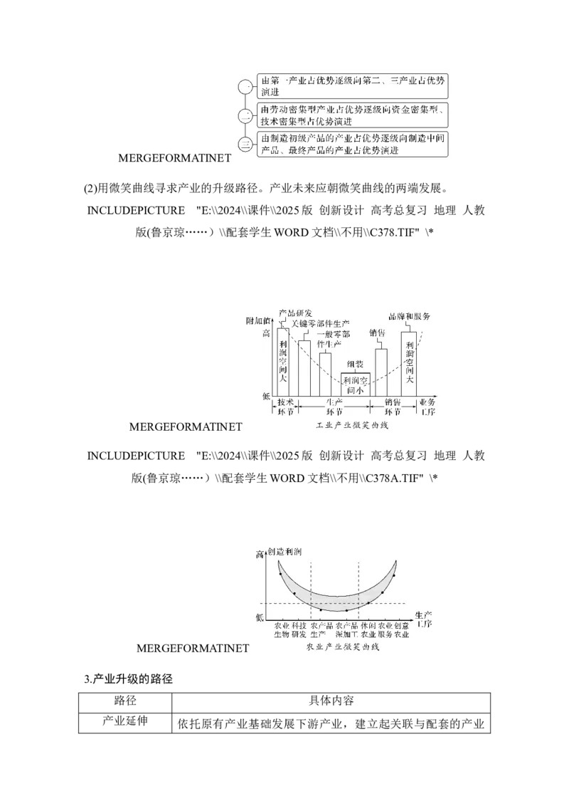 2025届高中地理一轮复习讲义：第三部分区域发展第十六单元城市、产业与区域发展第67课时　地区产业结构变化（学生版）_9.2025地理总复习_2025年新高考资料_一轮复习
