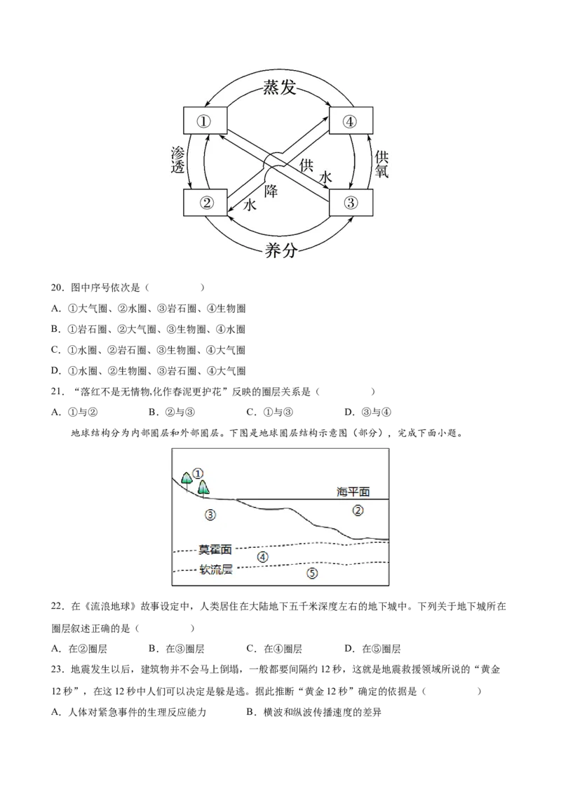 专题03宇宙中的地球-备战2023年高考地理一轮复习精讲精练（原卷版）_9.2025地理总复习_赠品通用版（老高考）复习资料_一轮复习_备战2023年高考地理一轮复习精讲精练