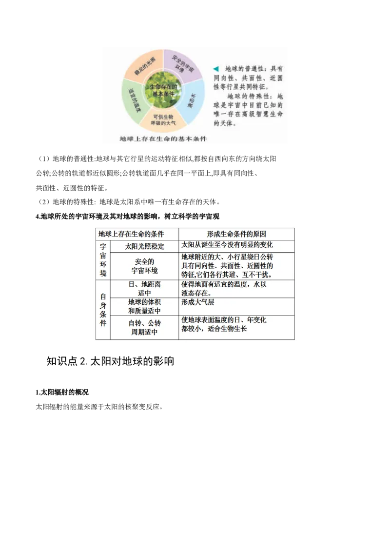 专题03宇宙中的地球-备战2023年高考地理一轮复习精讲精练（原卷版）_9.2025地理总复习_赠品通用版（老高考）复习资料_一轮复习_备战2023年高考地理一轮复习精讲精练