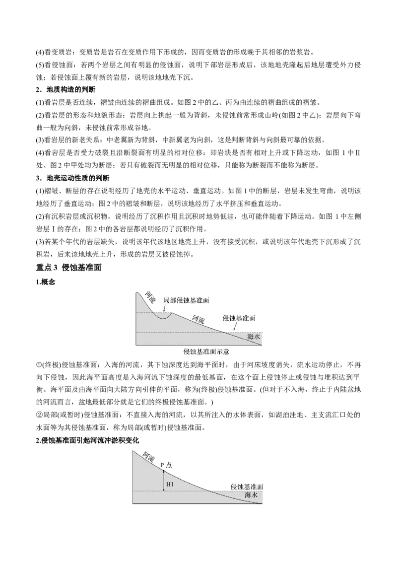 专题6地貌（讲义）（原卷版）_9.2025地理总复习_2024年新高考资料_3.2024专项复习_备战2024年高考地理总复习专题考点+微专题集成讲练辑