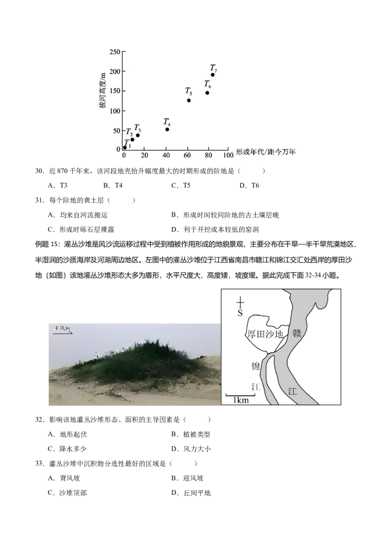 专题6地貌（讲义）（原卷版）_9.2025地理总复习_2024年新高考资料_3.2024专项复习_备战2024年高考地理总复习专题考点+微专题集成讲练辑