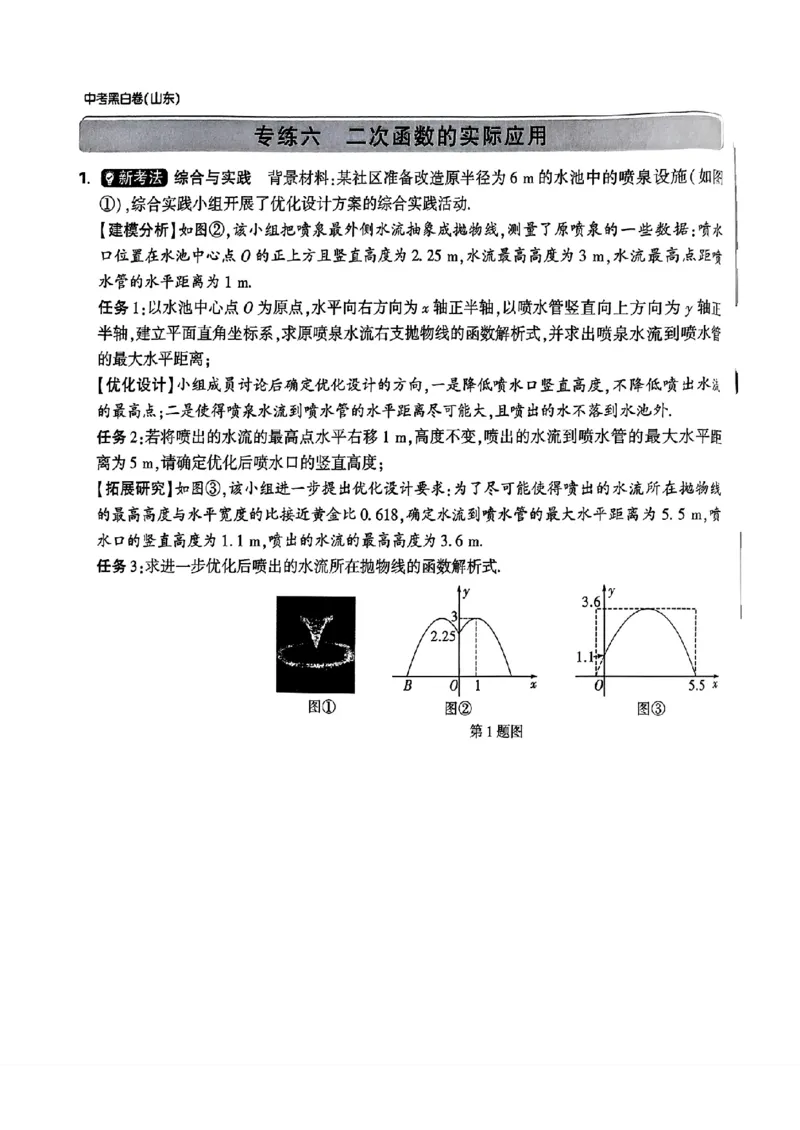 重难点题_初中资料合集_2025《万唯中考&bull;黑白卷》多地方版（更30省）_2025《万唯中考&bull;黑白卷》语文、数学、物理、化学、道法（山东）