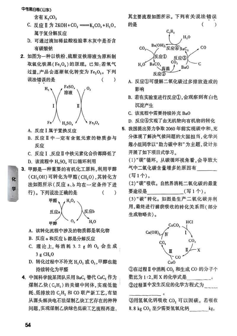 重难点题_初中资料合集_2025《万唯中考&bull;黑白卷》多地方版（更30省）_2025《万唯中考&bull;黑白卷》语文、数学、物理、化学、道法（山东）