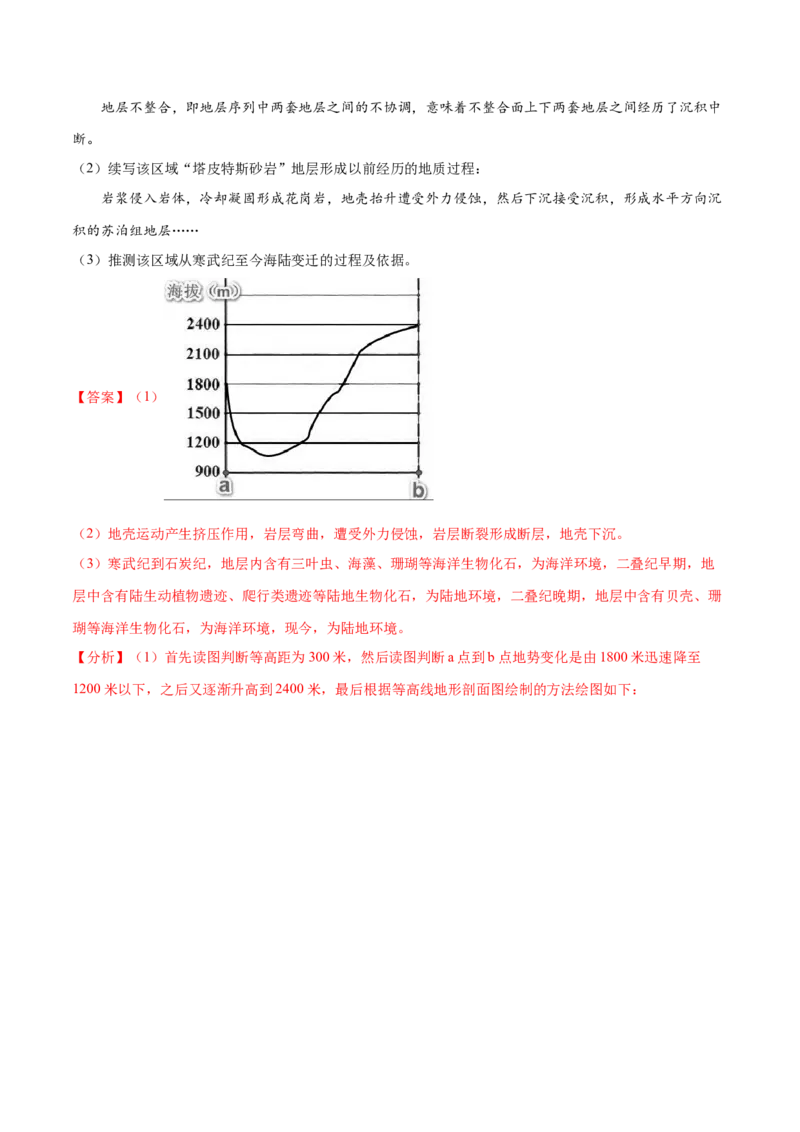 地理微考点&mdash;易错点4：等高线地形图判读不准-备战2023年高考总复习地理微考点狙击与专项突破_9.2025地理总复习_2023年新高考复习资料_专项复习_第十四辑（高中自然地理易错点分析）