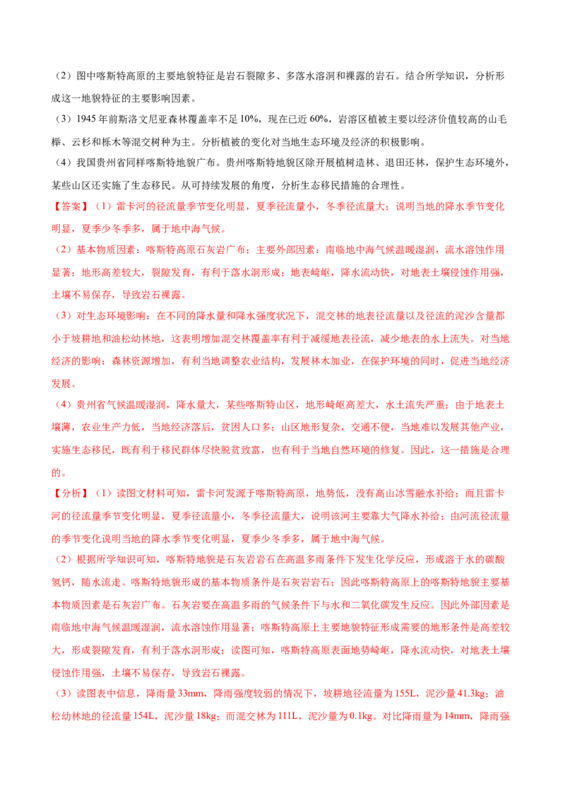 地理微考点：亚热带季风气候与亚热带季风性湿润气候-备战2023年高考总复习地理微考点狙击与专项突破_9.2025地理总复习_2023年新高考复习资料_专项复习_先导辑