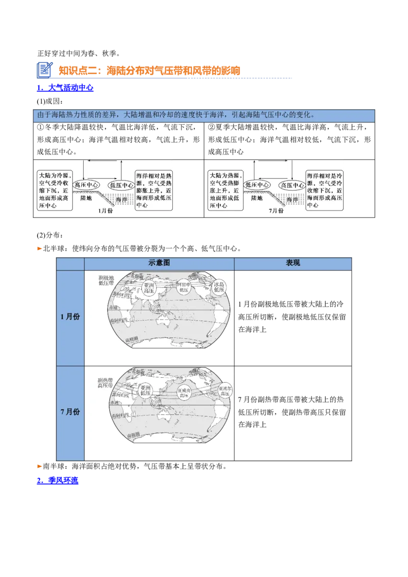 专题05+气压带风带与气候（思维导图+4大知识点+5个能力拓展）-2025年高考地理一轮复习知识清单_9.2025地理总复习_2025年新高考资料_一轮复习_2025年高考地理一轮复习知识清单
