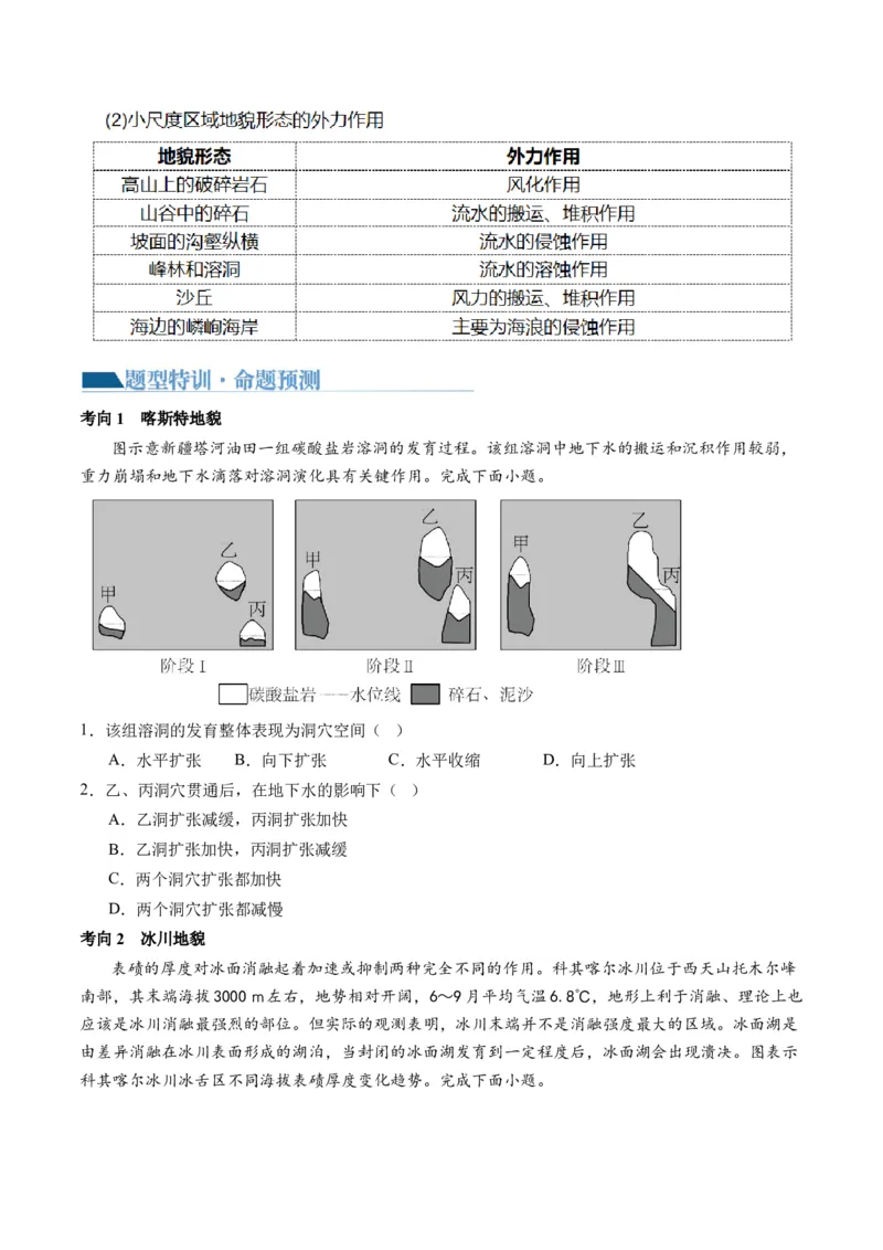 专题05地质运动规律（讲义）（解析版）_9.2025地理总复习_2024年新高考资料_2.2024二轮复习_2024年高考地理二轮复习讲练测（新教材新高考）