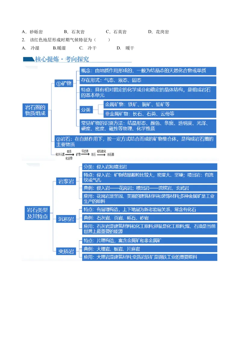 专题05地质运动规律（讲义）（解析版）_9.2025地理总复习_2024年新高考资料_2.2024二轮复习_2024年高考地理二轮复习讲练测（新教材新高考）