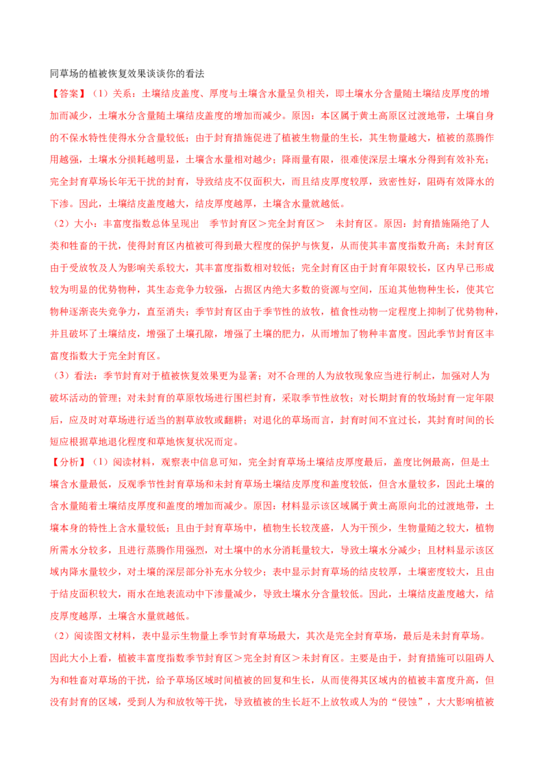 地理微考点：土壤植被-备战2023年高考总复习地理微考点狙击与专项突破_9.2025地理总复习_2023年新高考复习资料_专项复习_备战2023年高考地理总复习微考点狙击与专项测练_先导辑