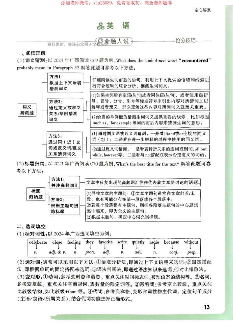 2025《万唯中考&bull;广西定心卷》定心秘籍_初中资料合集_万唯2025版万唯中考《定心卷》全国地方版实时更新（已更11省）_2025万唯中考《定心卷》7科（广西）