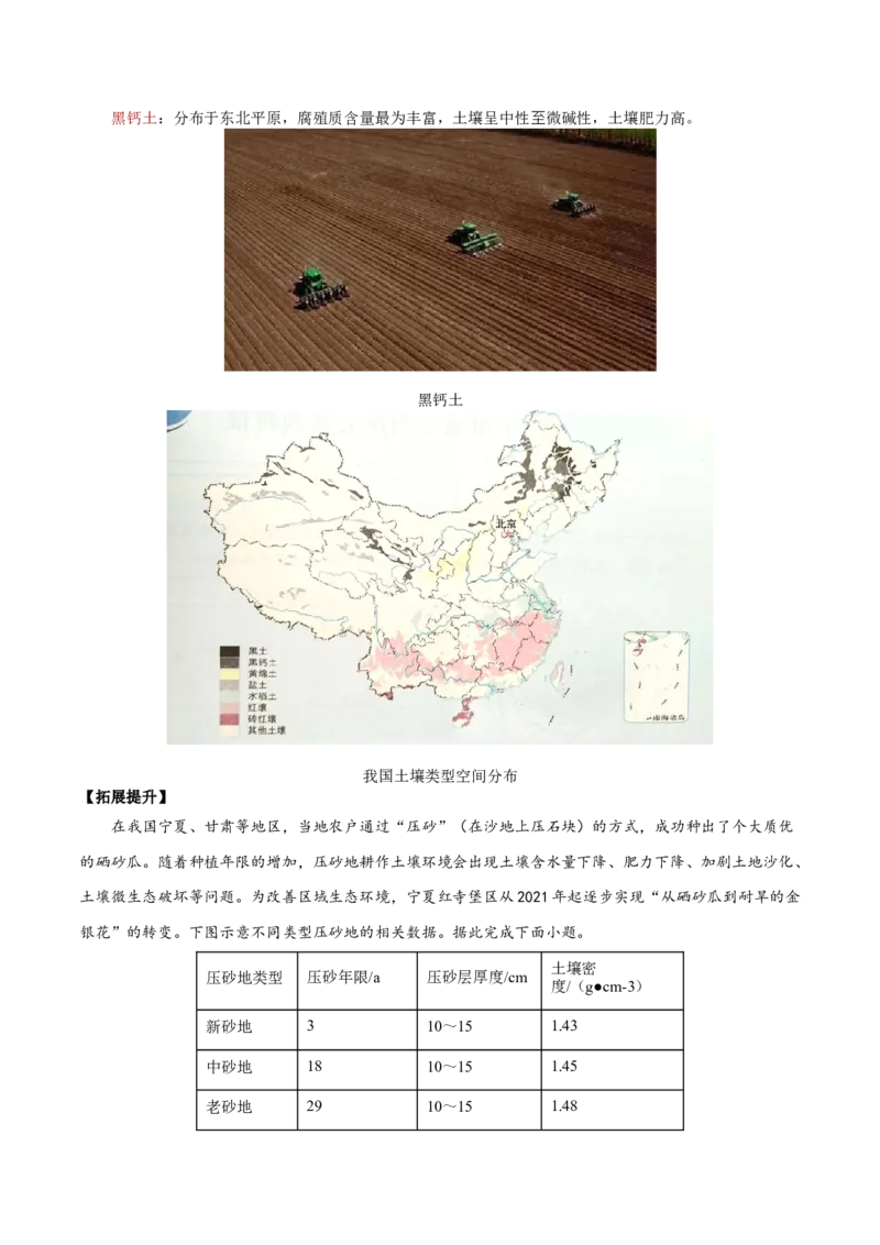 地理微考点：土壤结构、土壤类型-备战2023年高考总复习地理微考点狙击与专项突破_9.2025地理总复习_2023年新高考复习资料_专项复习_备战2023年高考地理总复习微考点狙击与专项测练