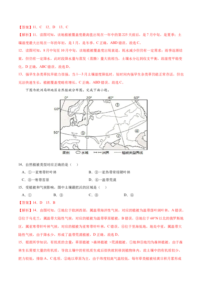 地理微考点：土壤结构、土壤类型-备战2023年高考总复习地理微考点狙击与专项突破_9.2025地理总复习_2023年新高考复习资料_专项复习_备战2023年高考地理总复习微考点狙击与专项测练