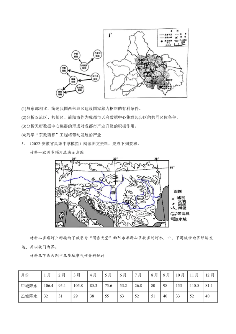 专题20对比分析类综合题（原卷版）_9.2025地理总复习_2023年新高考复习资料_二轮复习_抓重点&middot;破难点2023年高考地理二轮复习重难点突破高分训练营287547423