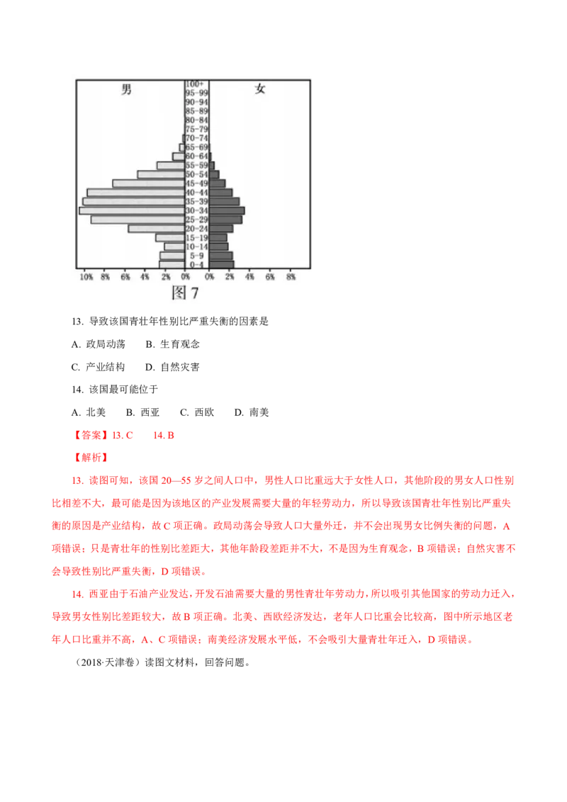 专题08人口（解析版）_9.2025地理总复习_2023年新高考复习资料_专项复习_十年高考真题地理分项解析_十年高考真题地理分项解析（第7-12专题）