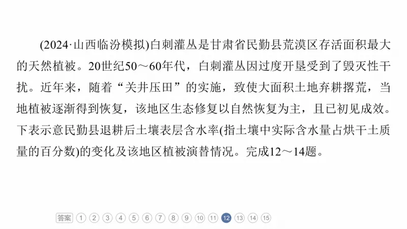 2025年高考地理二轮复习课件通用版专题5　主题6　植被演替_9.2025地理总复习_2025年新高考资料_二轮复习_2025年高考地理二轮复习课件全国通用（ppt+pdf资源）