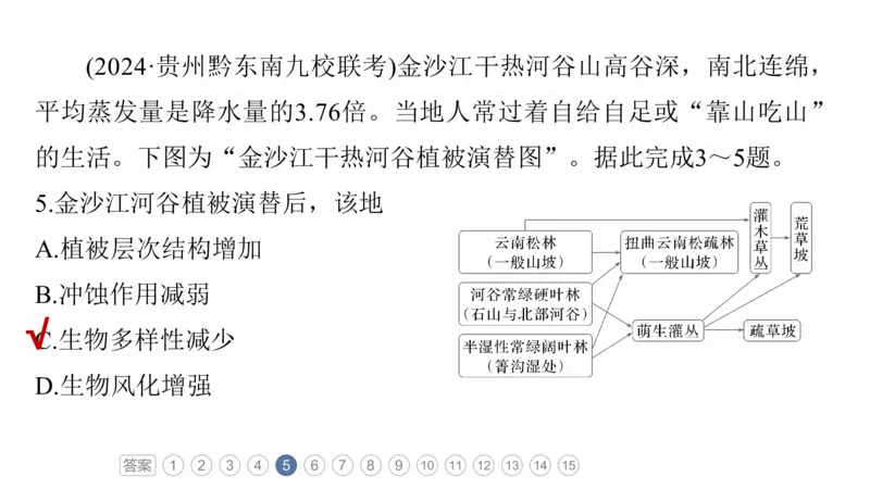 2025年高考地理二轮复习课件通用版专题5　主题6　植被演替_9.2025地理总复习_2025年新高考资料_二轮复习_2025年高考地理二轮复习课件全国通用（ppt+pdf资源）