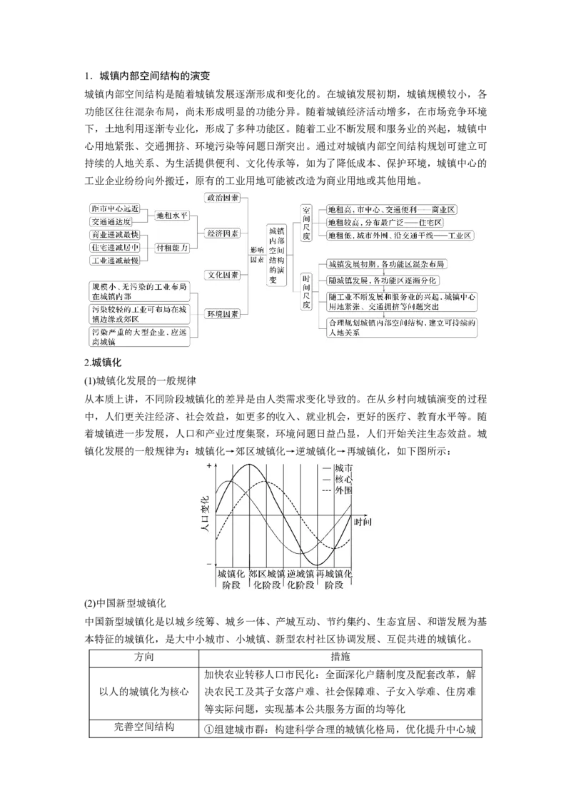 2025年高考地理二轮复习配套讲义通用版专题5　主题9　城市发展_9.2025地理总复习_2025年新高考资料_二轮复习_2025年高考地理二轮复习配套讲义通用版（解析版）