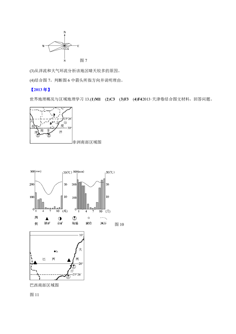 专题15世界地理原卷版_9.2025地理总复习_2023年新高考复习资料_专项复习_十年高考真题地理分项解析_十年高考真题地理分项解析（第13-17专题）
