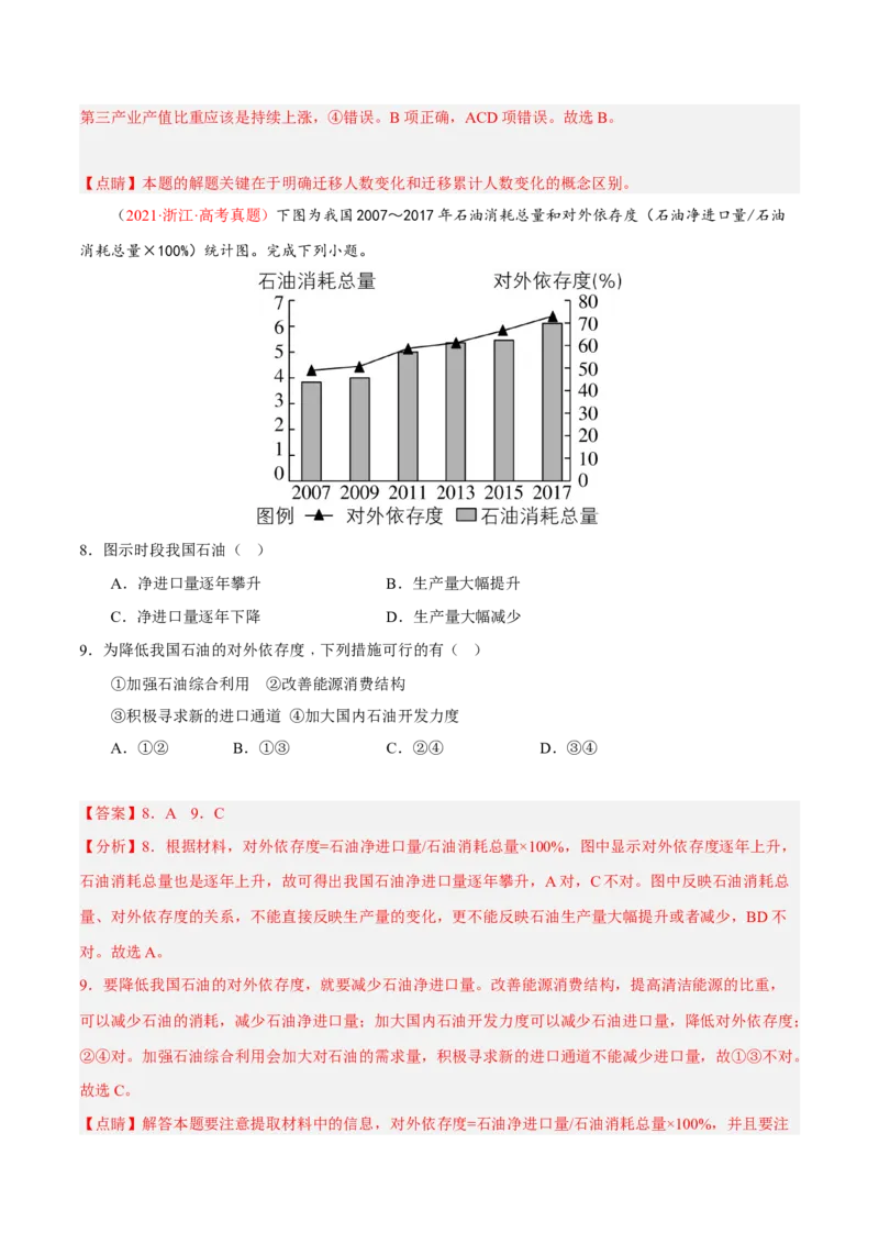 专题05&ldquo;图表型&rdquo;选择题答题技巧(解析版)_9.2025地理总复习_赠品通用版（老高考）复习资料_二轮复习_2023年高考地理毕业班二轮热点题型归纳与变式演练（全国通用）287360019