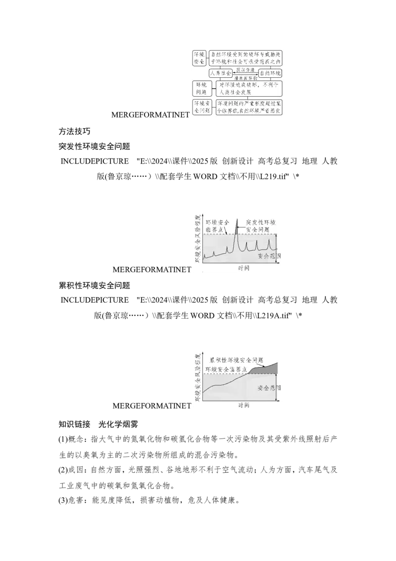 2025届高中地理一轮复习讲义：第四部分资源、环境与国家安全第二十单元环境安全与资源安全第78课时　环境污染与国家安全（学生版）_9.2025地理总复习_2025年新高考资料_一轮复习