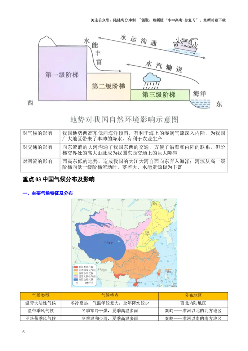 重难点10中国的自然环境（5大重难+命题预测+新考法）-2025中考地理热点&middot;重点&middot;难点专练（全国通用）（解析版）_02中考总复习（2026版更新中）_09-地理-中考总复习_重点专练