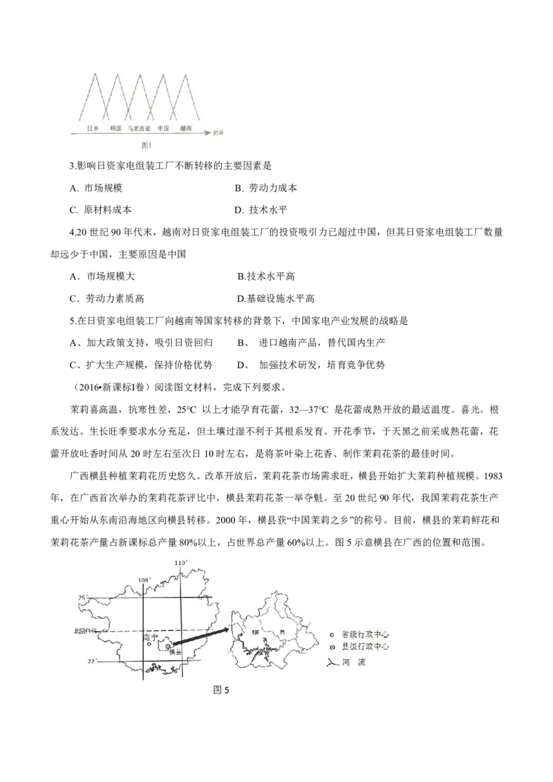 专题13区域可持续发展与地理信息技术原卷版_9.2025地理总复习_2023年新高考复习资料_专项复习_十年高考真题地理分项解析_十年高考真题地理分项解析（第13-17专题）
