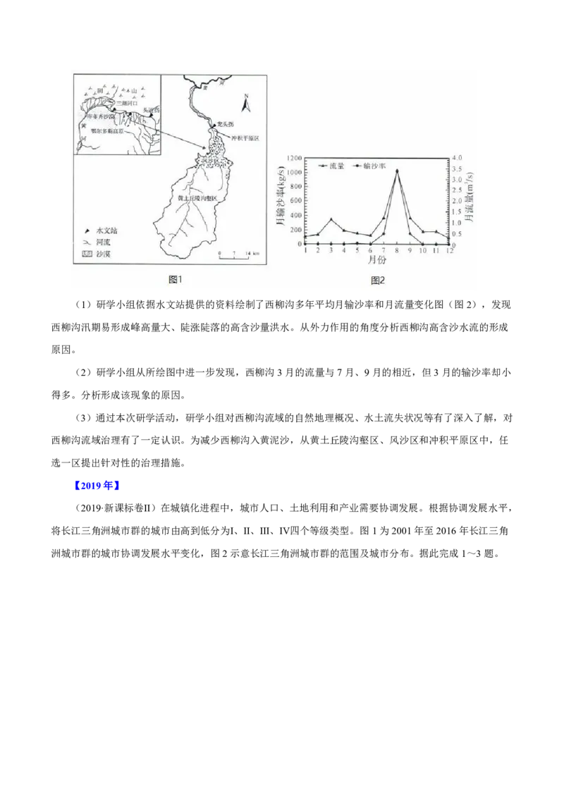 专题13区域可持续发展与地理信息技术原卷版_9.2025地理总复习_2023年新高考复习资料_专项复习_十年高考真题地理分项解析_十年高考真题地理分项解析（第13-17专题）