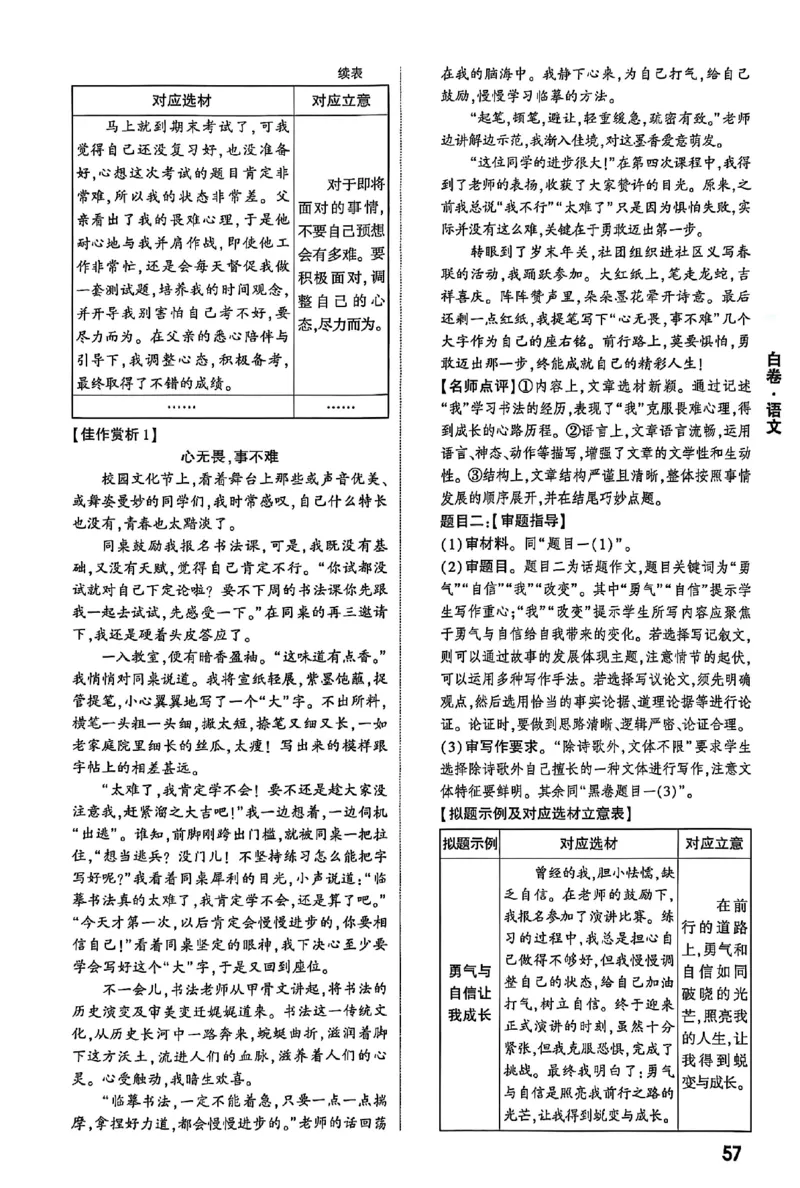 2025《万唯中考&bull;山西黑白卷》语文白卷答案_初中资料合集_2025《万唯中考&bull;黑白卷》多地方版（更30省）_2025《万唯中考&bull;山西黑白卷》7科