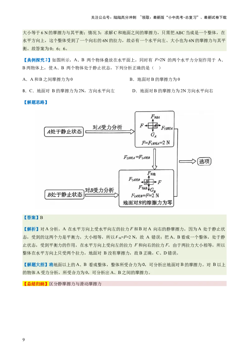 通关05运动和力-备战2024年中考物理抢分秘籍（全国通用）（原卷版）_02中考总复习（2026版更新中）_04-物理-中考总复习_2024年中考复习资料_三轮复习_第三部分考前抢分通关