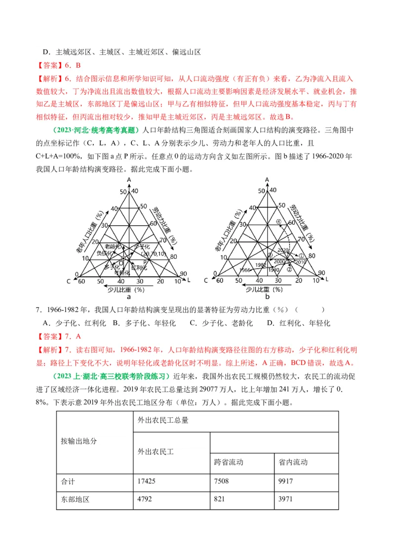 专题05&ldquo;组合排序类&rdquo;选择题答题技巧（解析版）_9.2025地理总复习_2024年新高考资料_2.2024二轮复习_2024年高考地理二轮热点题型归纳与变式演练（新高考通用）