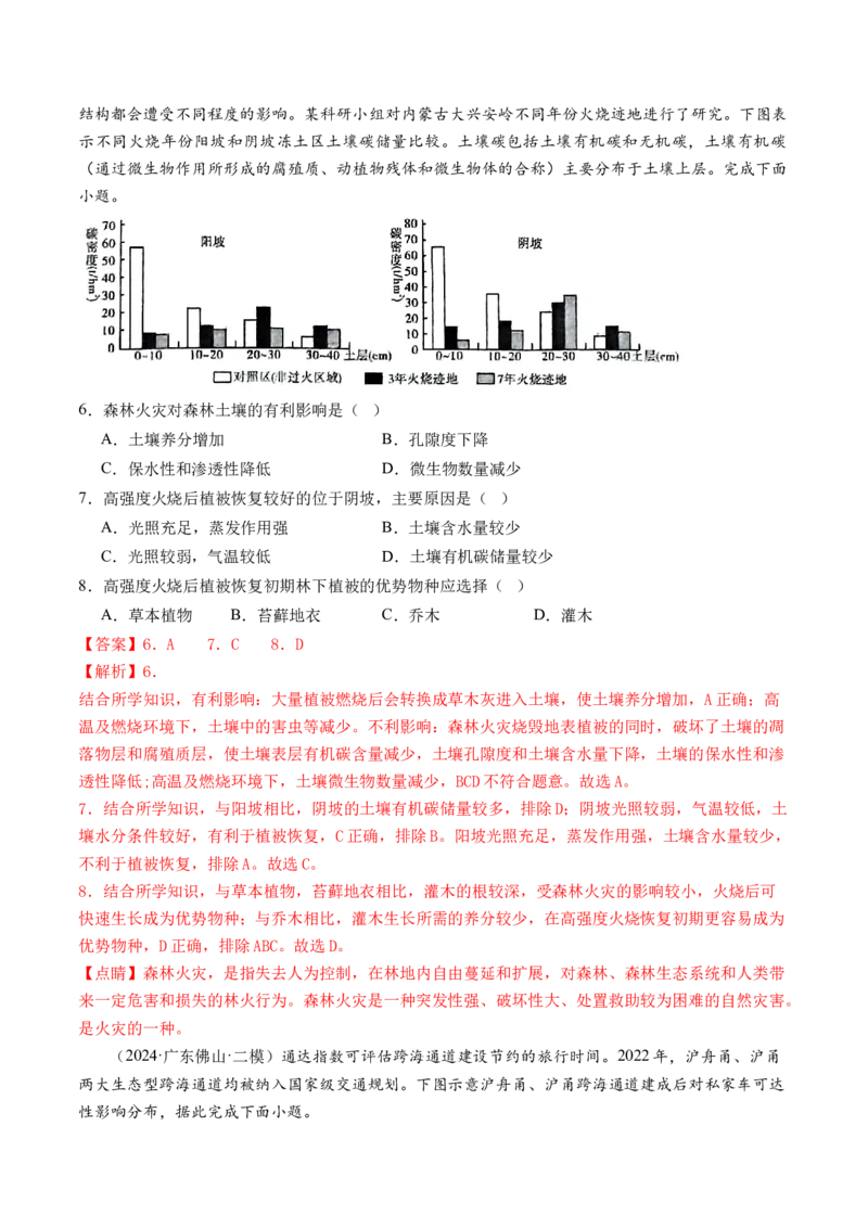 专题2关键能力（练习）（解析版）_9.2025地理总复习_2024年新高考资料_2.2024二轮复习_2024年高考地理二轮复习讲练测（新教材新高考）_能力
